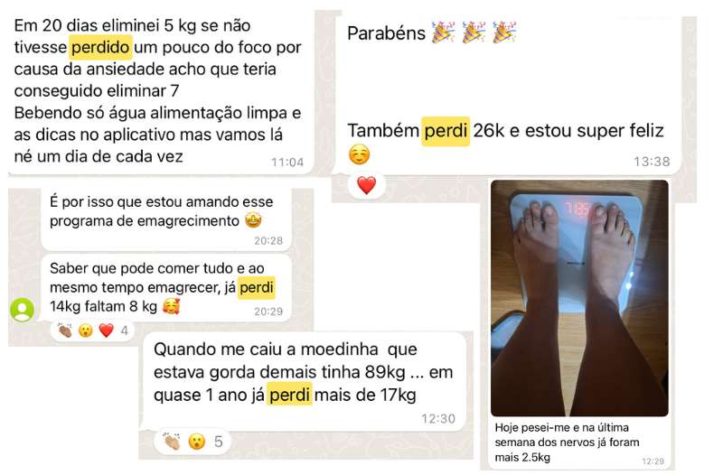 Antes e depois -10kg